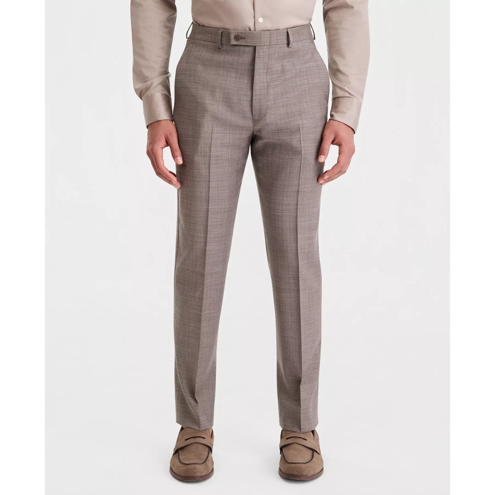 Calvin Klein Dress Pants Mens Slim fit Wool 40W 30L Tan Light Brown Solid